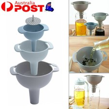 Plastic Wide Mouth Canning Funnel Hopper Fruit Jam Tool Kitchen Kit AU