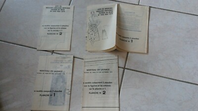 Lot De 4 Patrons De Poupée Modes Et Travaux - Originaux De 1979 - Port Gratuit