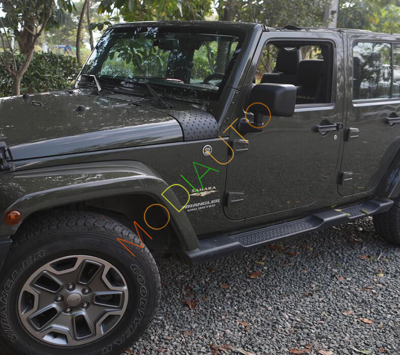 Black Diamond Plate Cowl Body Armor Cover Trim 2X For Jeep Wrangler JK 20072018 eBay