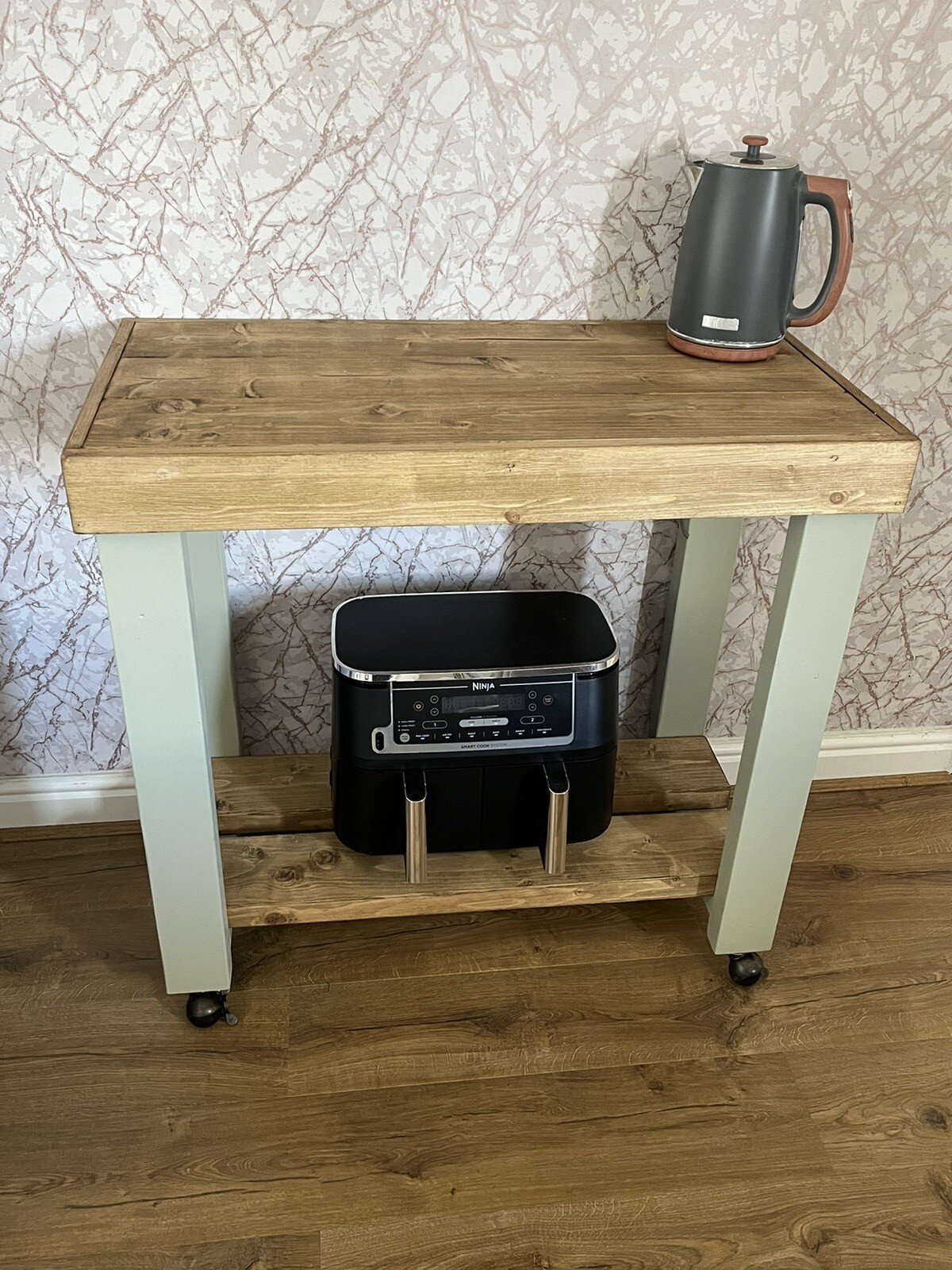 Wooden Butchers Block Kitchen Island Breakfast Bar eBay