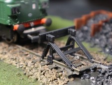 TT gauge model railway scenery layout Buffer Stop x2 - Scenery - 1:120 Scale