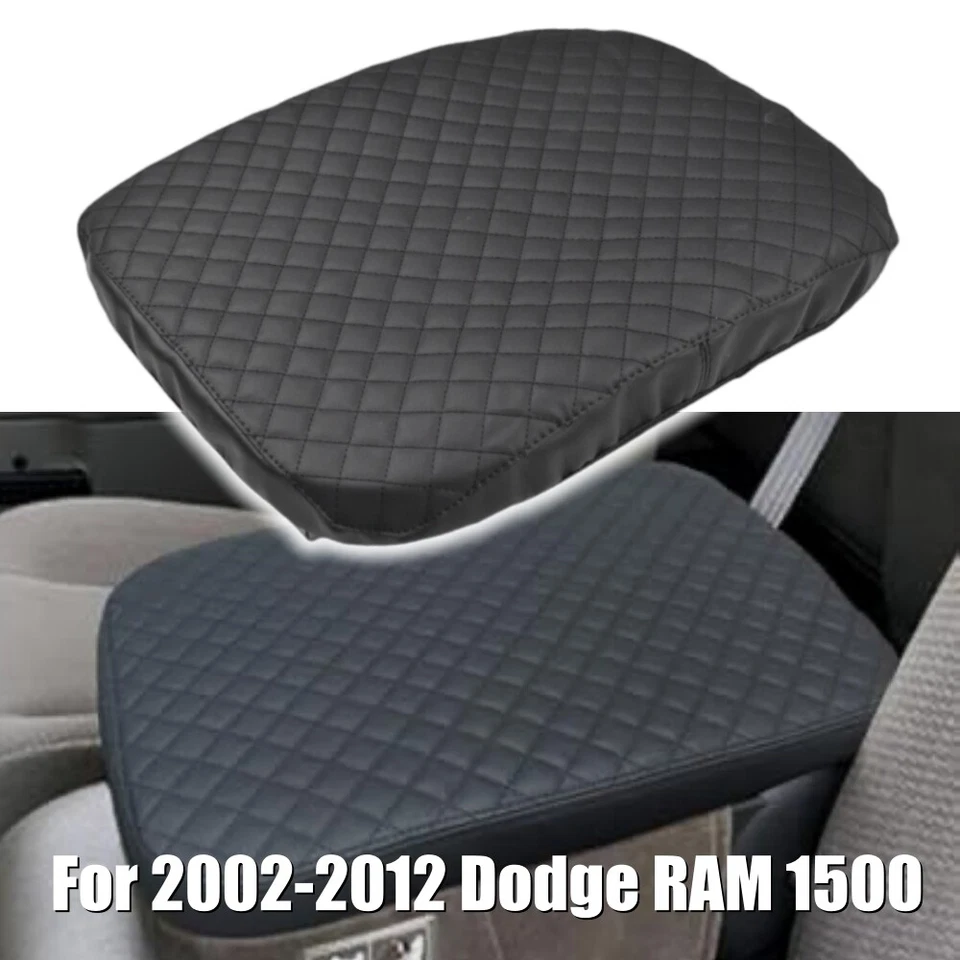 Cubierta de reposabrazos de cuero con tapa de consola central para Dodge RAM 1500 2500 3500 2002-2012 Foto 2 de 4