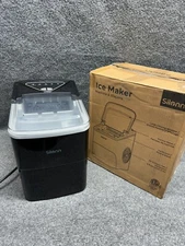 Silonn Ice Maker Countertop, 9 Cubes Ready in 6 Mins, 26lbs in 24Hrs, Self-Clean