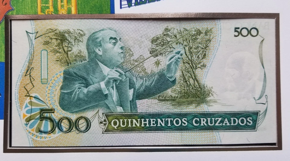 [SJ] Brazil Heitor Villa-Lobos Birth Centenary 1988 Music FDC (banknote cover) - Image 4 of 4