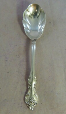 Vintage Sugar Spoon International Deep Silver 1964 Orleans Pattern Shell 5.5''