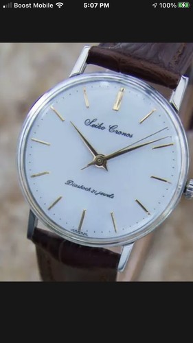 Mens Seiko Cronos 33mm Hand-Wind Dress Watch, c.1950 Vintage Q45 | eBay