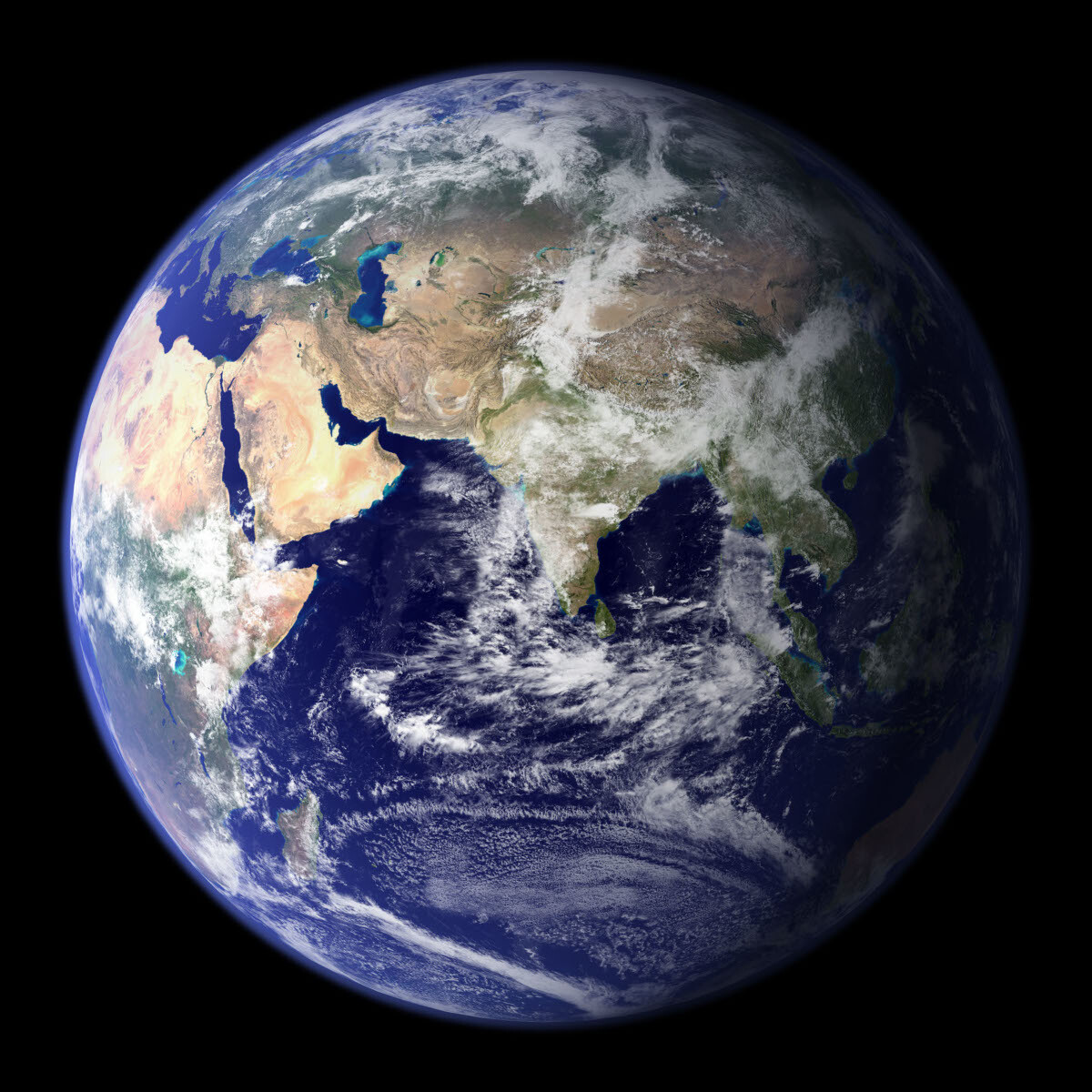 The Blue Marble 2002 Earth from Space Photo Poster Art Print