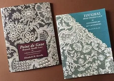 SPECIAL PRICE pair of Point de Gaze and Youghal NEEDLE LACE BOOKS by E. Kurella 
