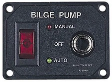 Sea-Dog Bilge Pump Panel With Circuit Breaker, 423040-1