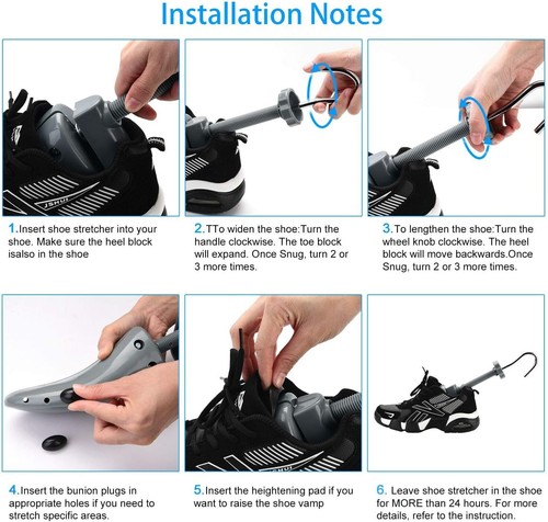 Eachway Shoe Stretcher Trees Adjustable Length & Width for Men-Size Us 9.5-13.5 - Picture 4 of 5