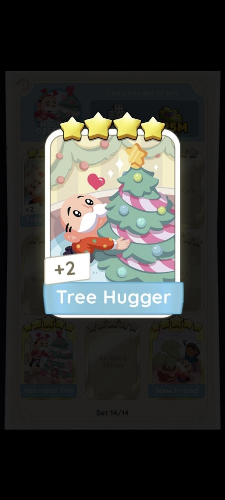 Tree Hugger- Jingle Joy- Monopoly Go -sticker 4 Star -Fast Sent -Affordable