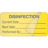 Disinfection Label With Protector 2w X 1h 500 Roll on sale Disinfection Label With Protector 2w X 1h 500 Roll on sale