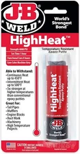 J-B Weld 8297 HighHeat 500 Degree Epoxy Putty Stick - 2 oz. , Grey