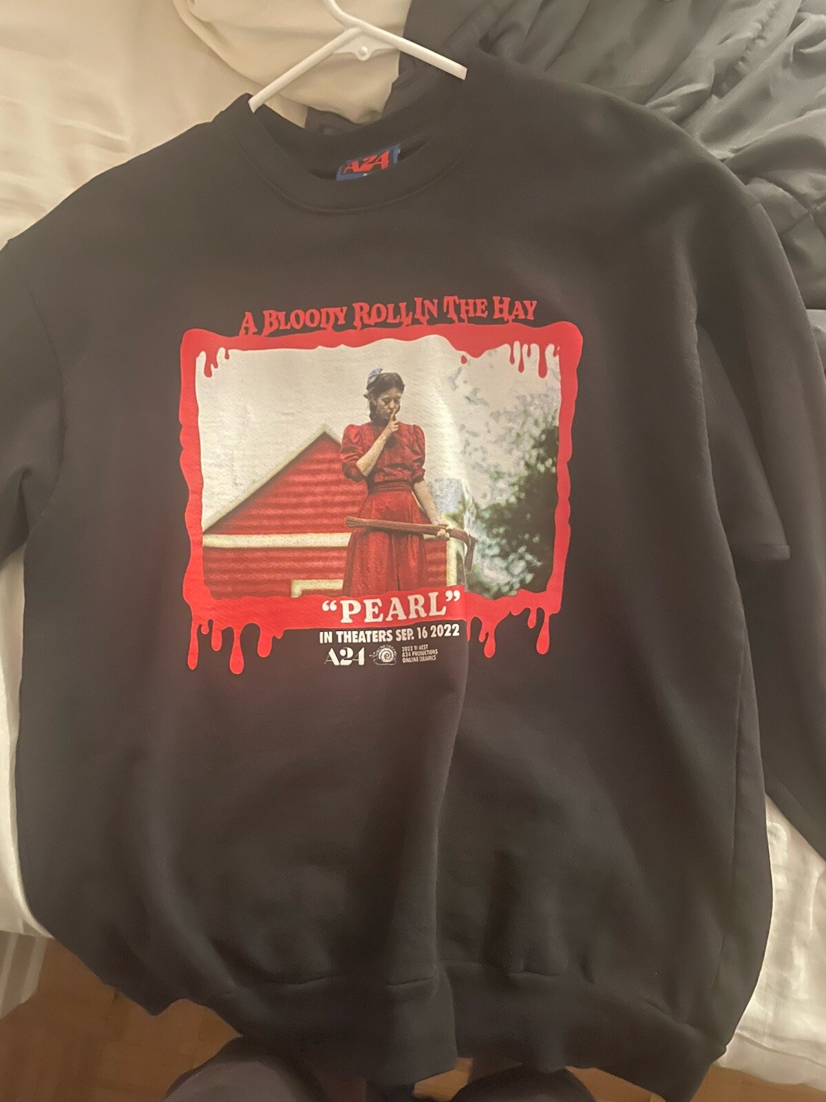 Online Ceramics A24 Pearl Killing's Easier Than You Think Sweatshirt Size Medium  -image