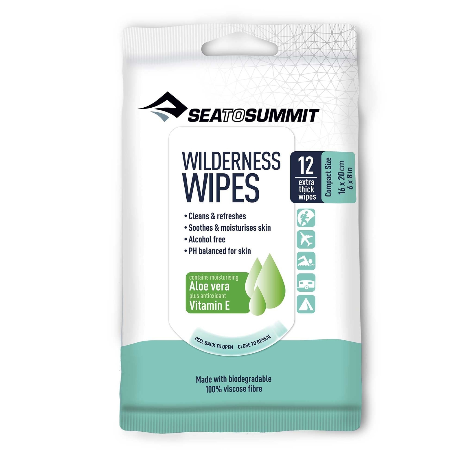 Sea to Summit Wilderness Wipes - Compact 12 Wipes