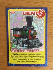 2018 LEGO Unglaubliche Erfindungen Erschaffe die Welt Smaragd Express Karte # 082