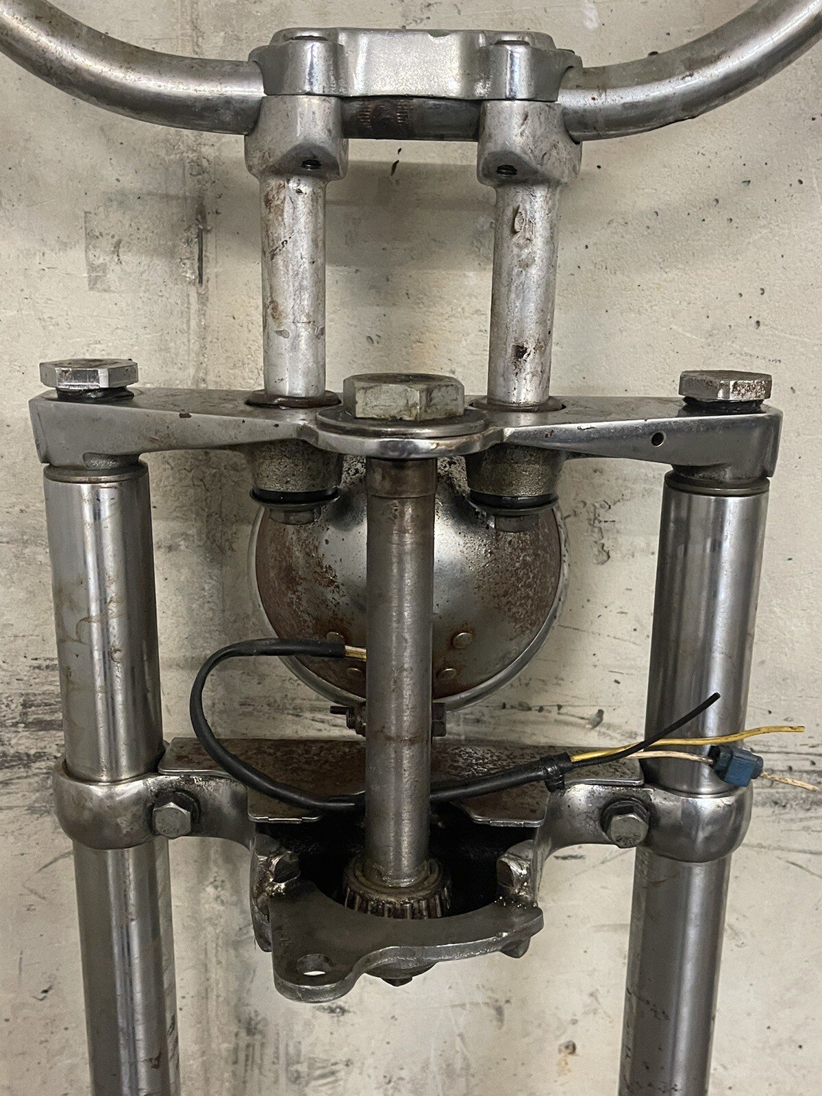 Harley Panhead Shovelhead FL FLH 41MM Wide Glide Front End Forks Shaved