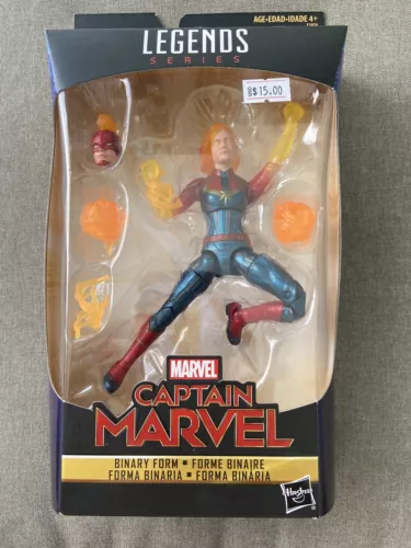 Figura de acción Hasbro 2019 Captain Marvel Binary Power Legends