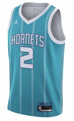 新品 JORDAN バスケジャージ L ホーネッツ Lamelo Ball Hornets Air Jordan Icon Edition 2020 NBA Swingman