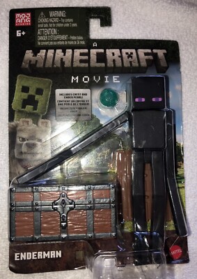 Mattel Minecraft Movie ENDERMAN with CHEST & ENDER PEARL 5'' Figure NEW 2025