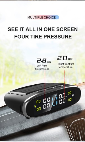 Car Internal Tire Pressure Monitoring System TPMS Solar Monitor For Rv Trailer - Picture 17 of 20