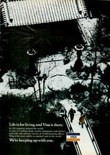 1978 Visa Card Life is For Living 2.5 Million Shops Hotels VINTAGE PRINT AD