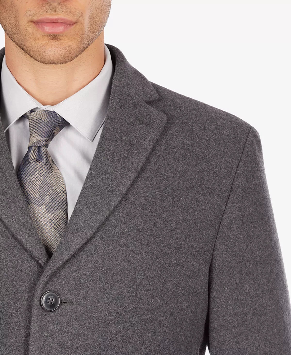 Calvin Klein Men's Prosper WoolBlend XFit Overcoat 38R Medium Grey NWT eBay