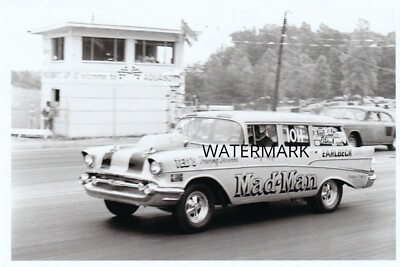  1960s Drag Racing-Larry Kopp's 1957 Chevy F/MP ''MAD-MAN'-Cecil County Dragway