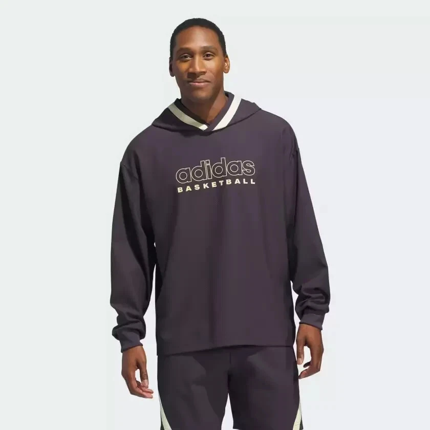 NWT Adidas Hoodie Men's Basketball Select Hoodie Pullover Size Large
