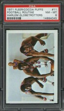 1971 Fleer Cocoa Puffs Harlem Globetrotters #11 Football Routine PSA 8