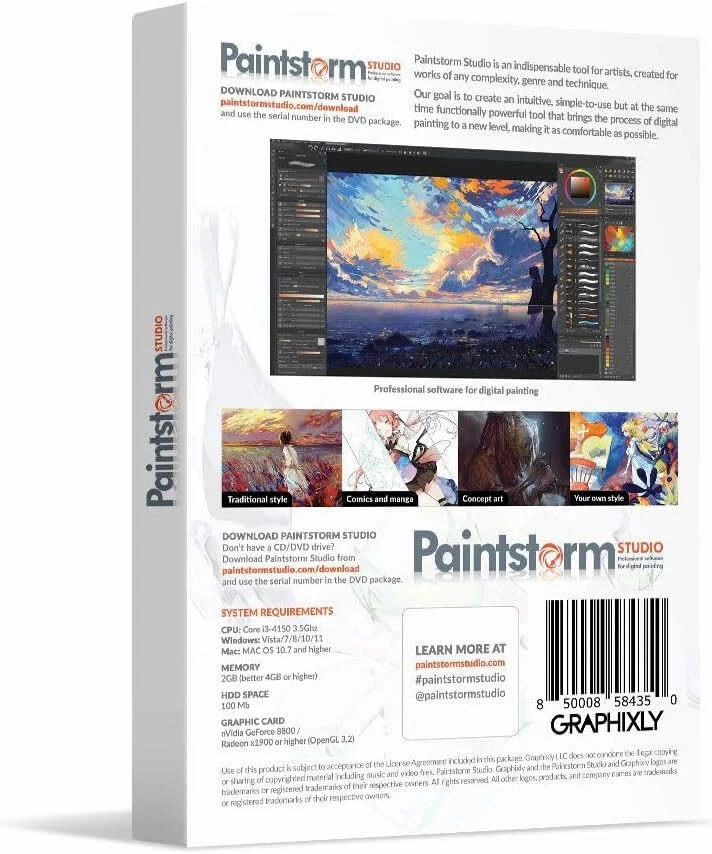 Paintstorm Studio - Digital Painting Software, New Retail Box - Image 2 of 4