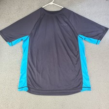 Tesla Rashguard Swim Shirt X-Large XL Loose Fit Rash guard UPF 50 Black Blue
