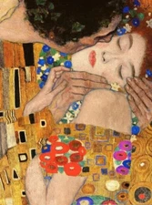 Gustav Klimt The Kiss Giclee Canvas Print 8x10 Art Nouveau Romantic Wall Art
