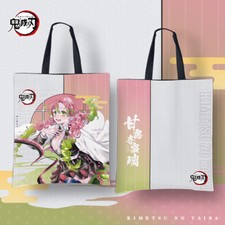 Demon Slayer Kanroji Mitsuri Schoolbag Canvas Shoulder Bag Fashion Handbag Gift