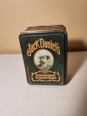 Jack Daniel's Tin / W Two Sets Of Playing Cards