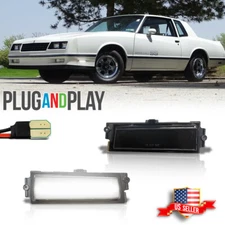 For 1981-1988 Chevy Monte Carlo SS Smoke Full LED White Front Side Marker Lights