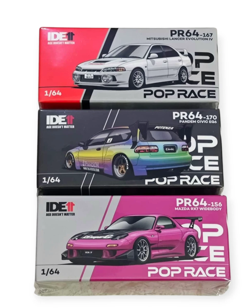 IDE限定　POPRACE ポップレース　イベント3台セット ミニカー 1/64 IDE限定POPRACE ポップレースイベント3台セット ミニカー 1/64