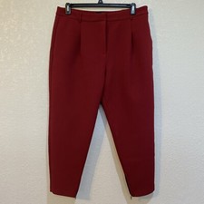 ASOS Trousers High Waisted Front Pleat Structured Women  s Size 12