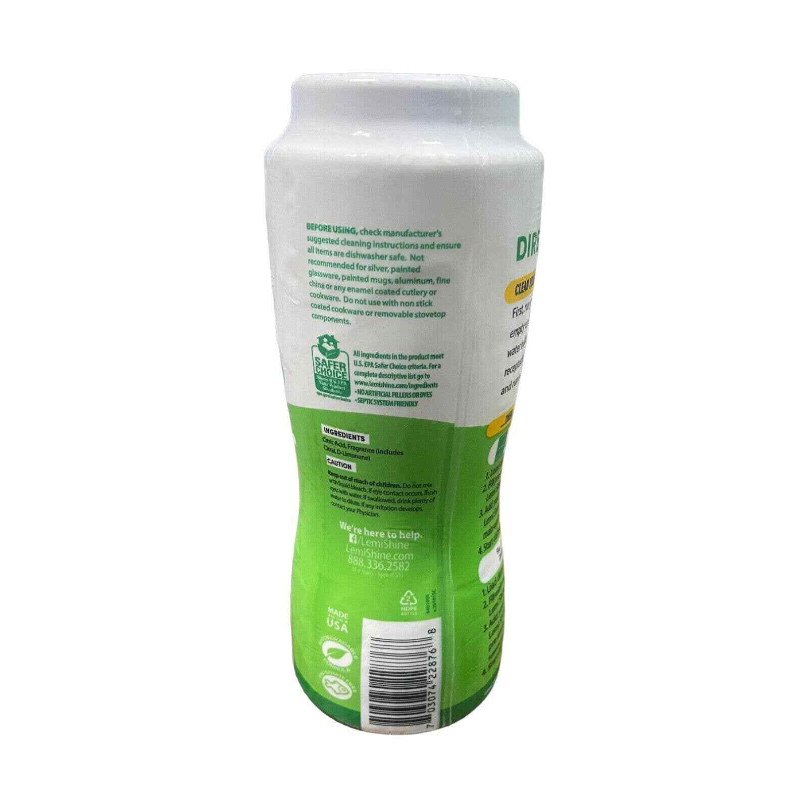 Lemi Shine Dish Detergent Booster, Gets Rid of Hard Water Spots, 24 oz