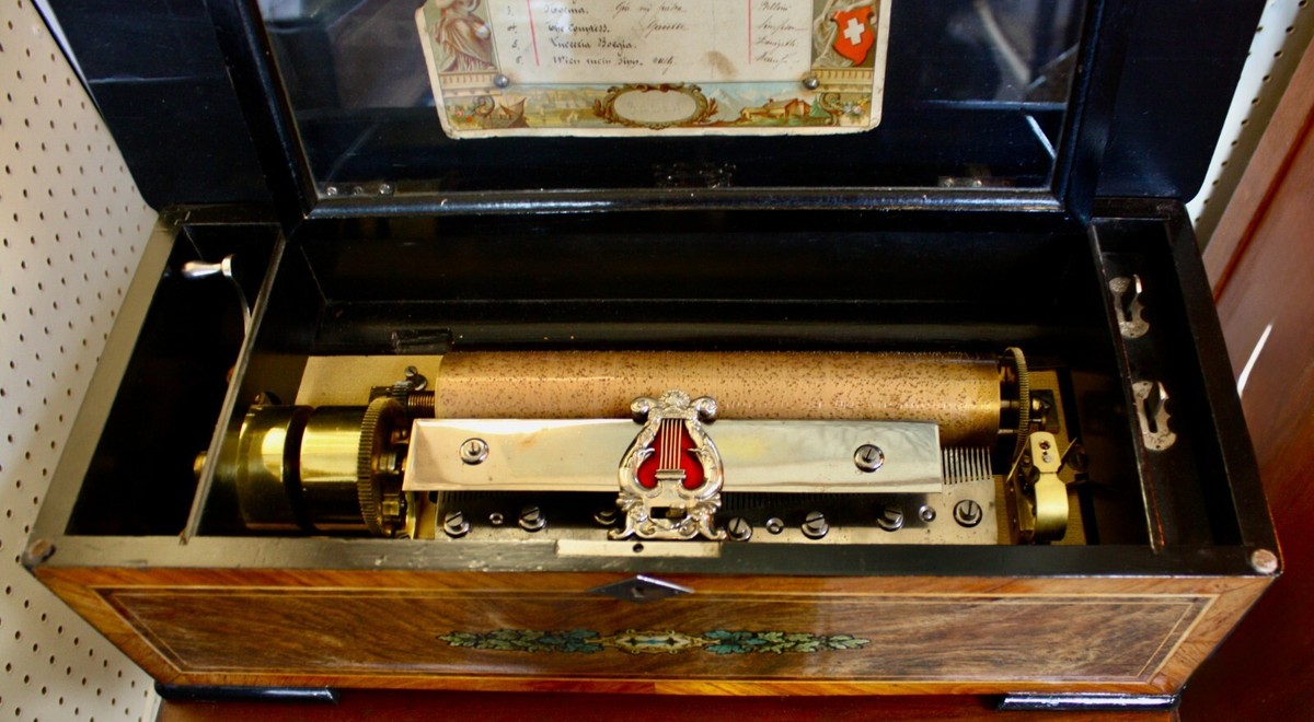 Swiss Cylinder Music Box Sublime Harmonie by Charles