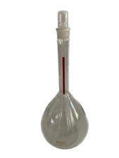 PYREX 2000mL Class A Glass Lifetime Red Volumetric Flask #27 Stopper 5660-2L B