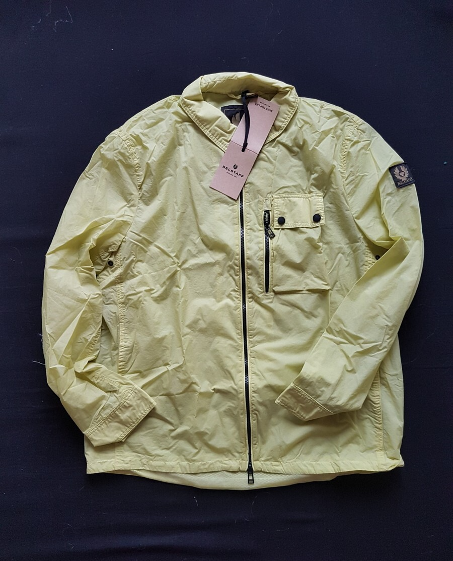 Belstaff Jacke Herren rail overshirt lime yellow