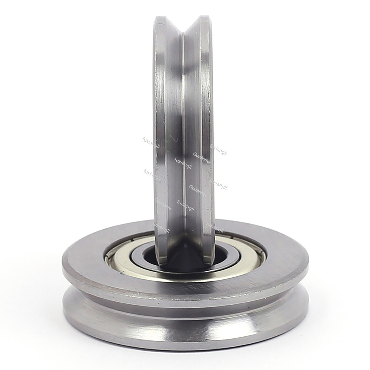 CNBTR Edelstahl Führungsrolle 12x50x13mm – 5 Stück U-Rillen Räder Für Garagentore, Schiebetüren & 3D-Drucker