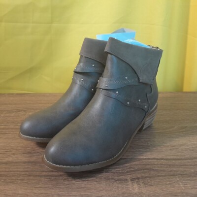 Avanti Bash-CE Cement Shoes Straps Leather Brown Booties Ankle SIZES NIB SH4