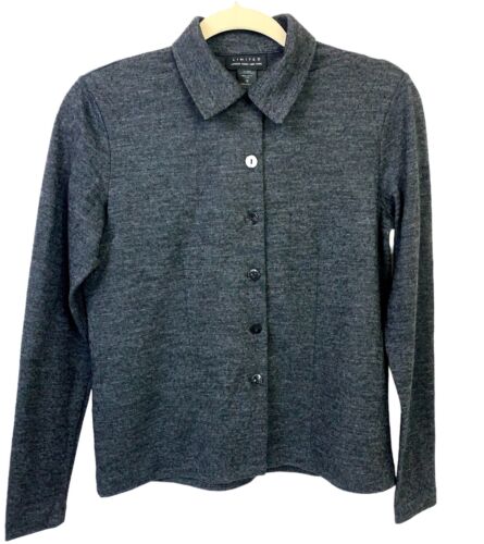 Sanction interrupt Reserve Vtg Limited London Paris New York Made USA Wool Blend Cardigan Shirt Top  SMALL | eBay