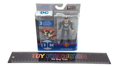 Spin Master DC Heroes Unite 1st Edition BLACK SUIT SUPERMAN Action Figure