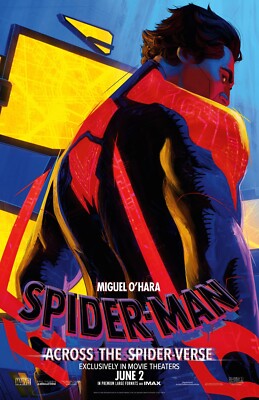 Spiderman Across The Spider-Verse movie poster  - Miguel O'Hara - 11 x 17