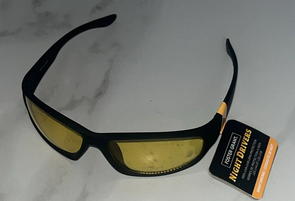 NEW Foster Grant NIGHT DRIVERS Fast Lane Full Wrap MSRP $33.00 - Image 2 of 4