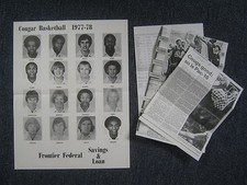 1978 Washington State Cougar Basketball  POSTER/w/TERRY  KELLY/JAMES  DONALDSON)