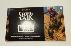 Secret Lair x Spider-Man: Daily Bugle Breaking News Rainbow Foil